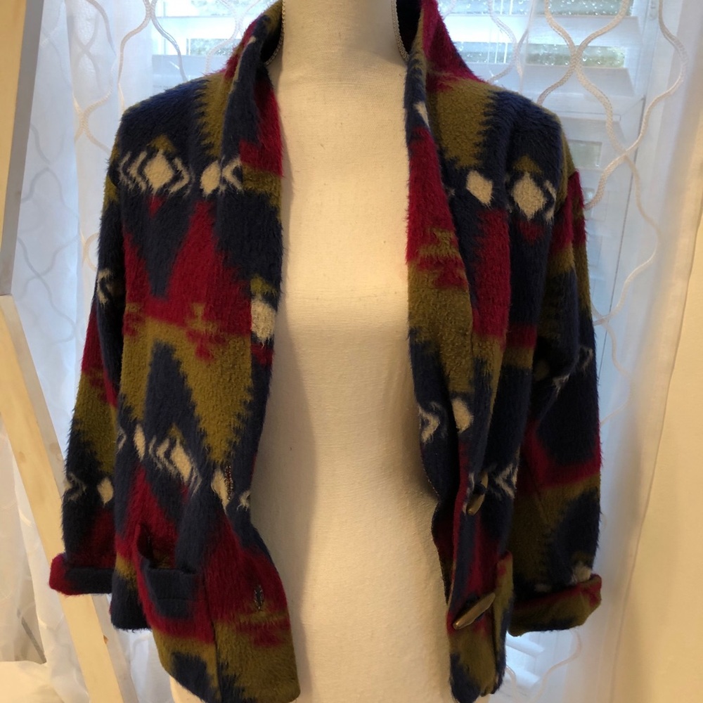 Fuzzy patterned sweater - Picture 4 of 4